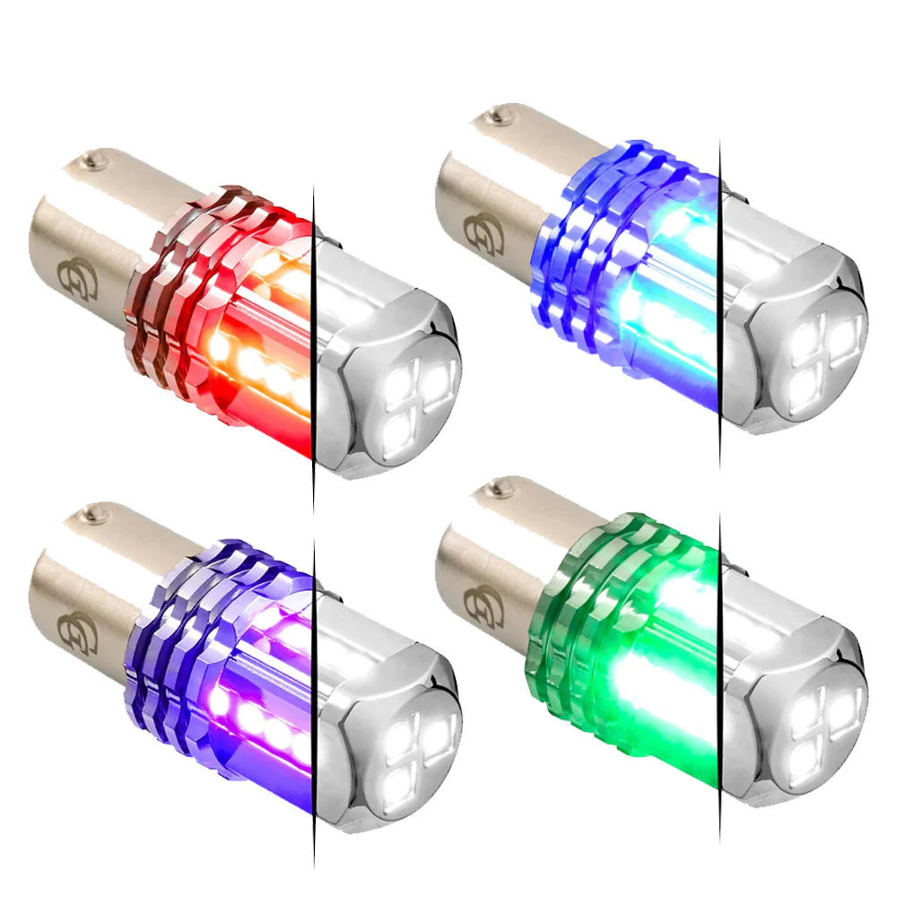 Dual White Base High Power Tower LED 1157 Mini Bulb