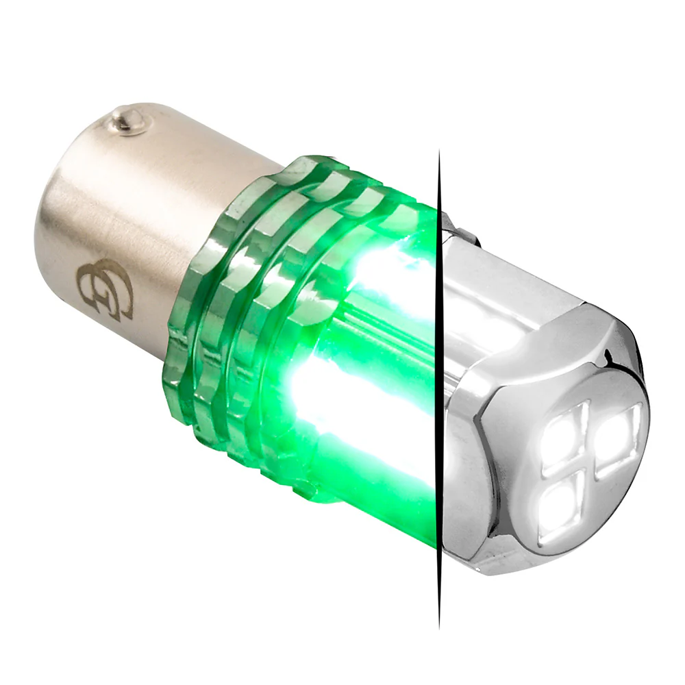 Dual White Base High Power Tower LED 1157 Mini Bulb - Image 4