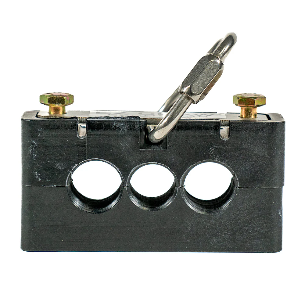 EZ Claw Hose & Cable Block with Three 3/8" Openings