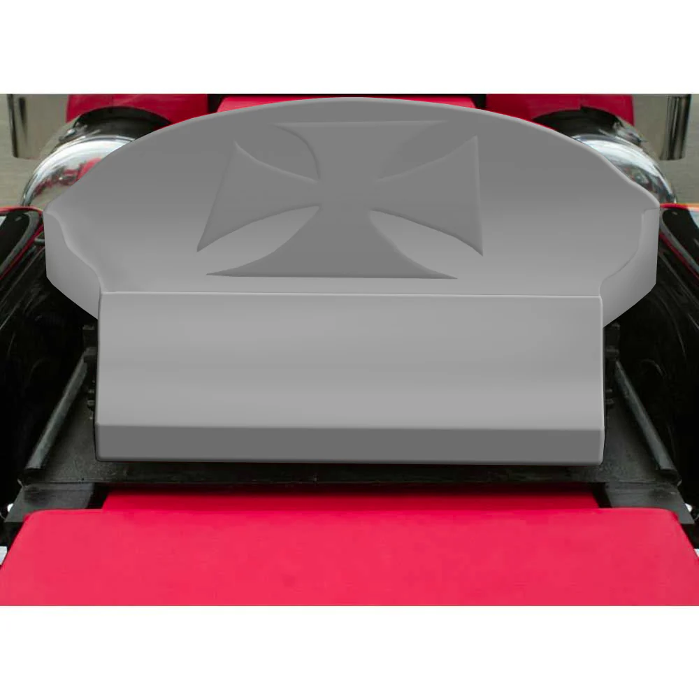 Fiberglass Fifth Wheel Cover with Raised Iron Cross for Holland and Jost Fifth Wheels