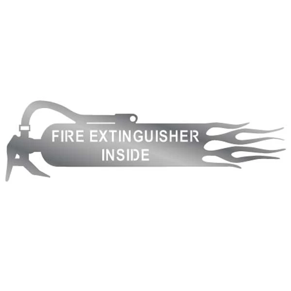 Fire Extinguisher Inside With Flames Signs (PR)