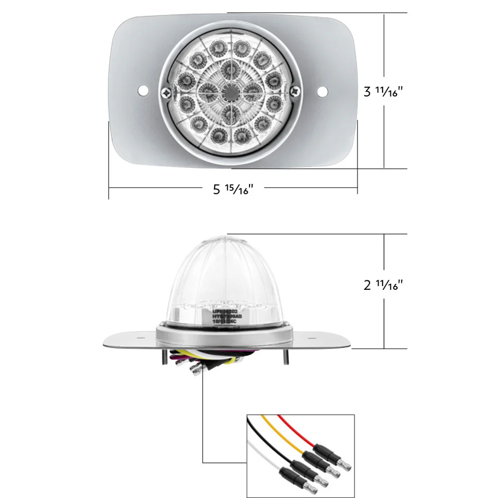 FL Casc 2008-2017 Double Fury 17 LED Clear Lens Watermelon Turn Signal Kit - Image 19