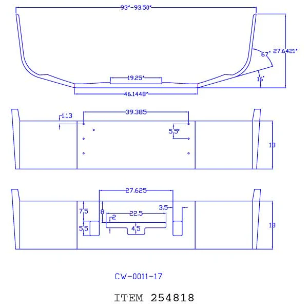 FL Century 2005-07, Columbia 2004-07 18" Bumper - Image 3