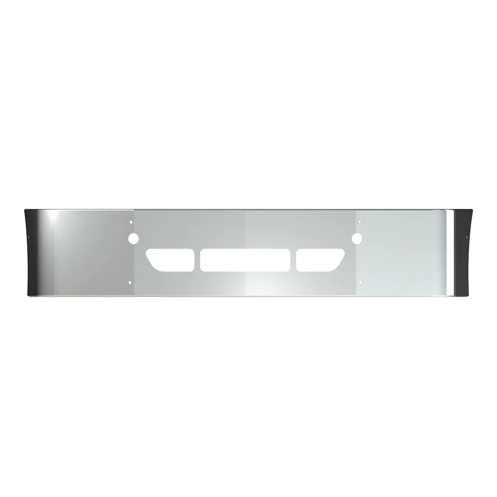 FL Columbia 18" SBA Chrome Bumper with Tow and Vent Cut Outs - Image 2
