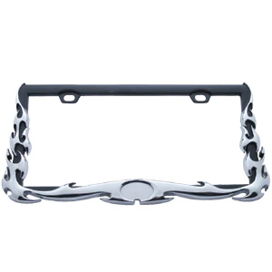 Flame License Plate Frame