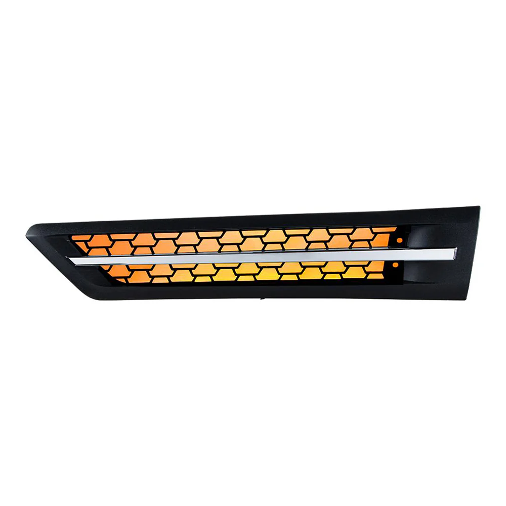 Freightliner Cascadia 126 Hood Air Intake Grill with LED - Image 2