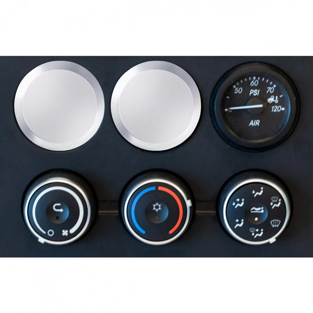 Freightliner Cascadia 2-1/2" Chrome Gauge Blank - Image 4