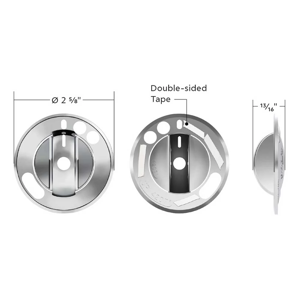 Freightliner Cascadia 2008-2017 Chrome 2-Piece Headlight with Fog Light Switch Cover - Image 3