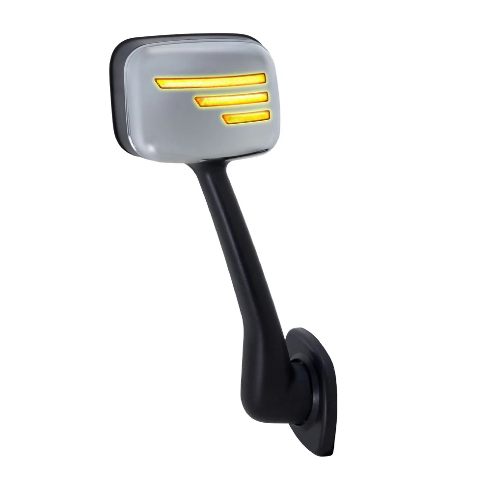 Freightliner Cascadia 2008-2017 Chrome Hood Mirror With Turn Signal - Image 4