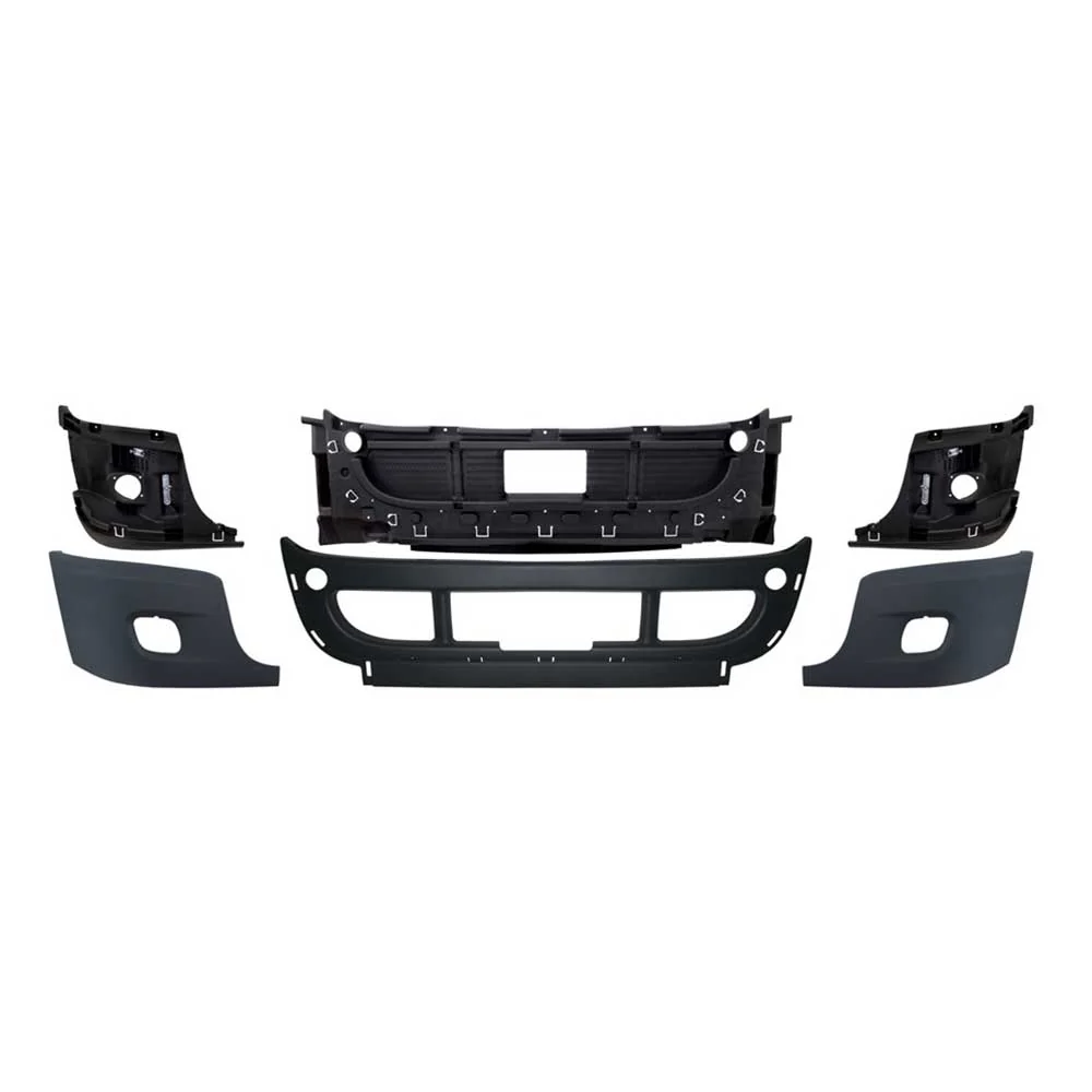 Freightliner Cascadia 2008-2017 Three Piece Bumper Kit with Fog Lights - Image 3