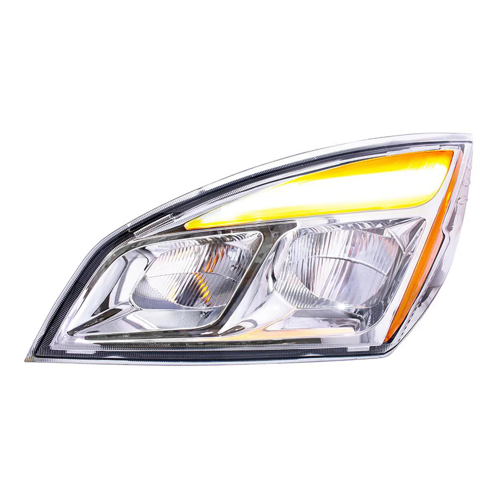 Freightliner Cascadia 2018+ and Newer Chrome LED Headlight - Image 6