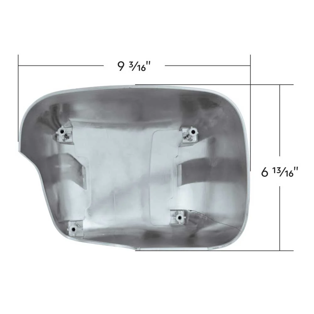 Freightliner Cascadia 2018+ Chrome Hood Mirror Cover - Image 3