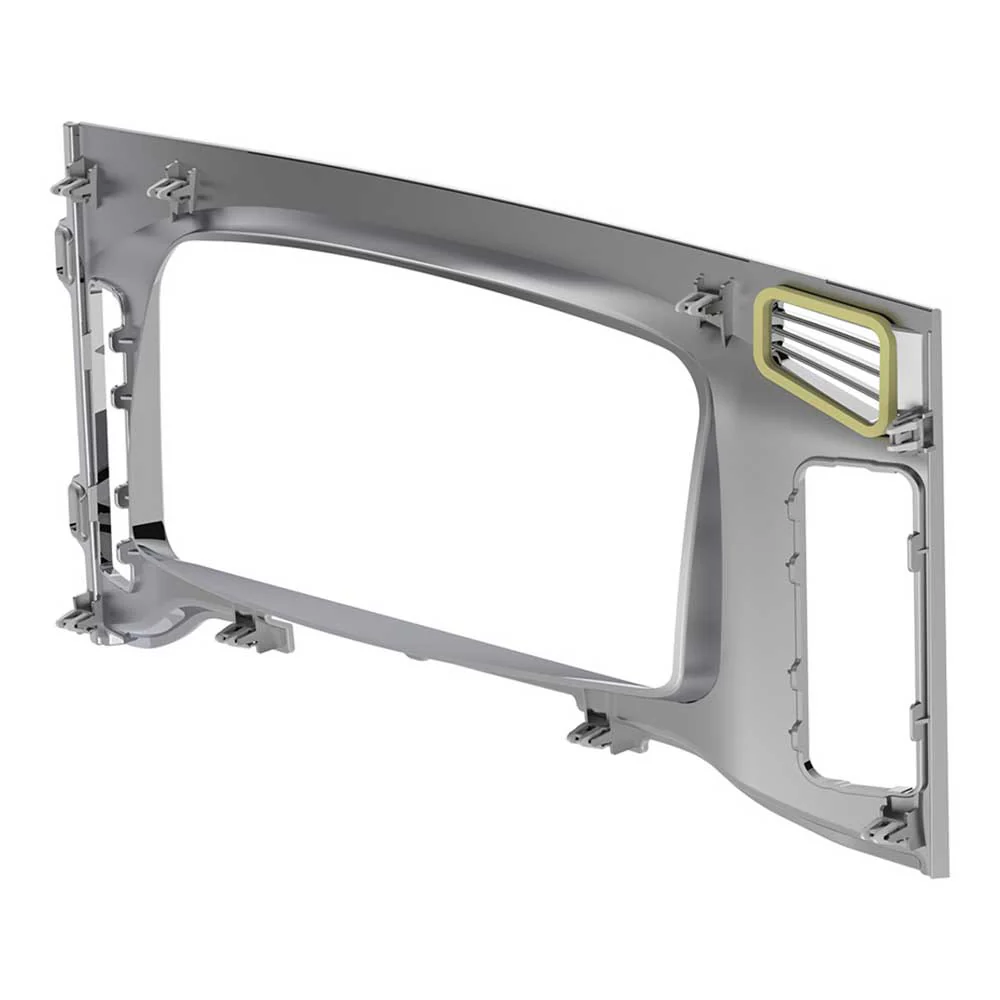 Freightliner Cascadia 2018+ Chrome Plastic Center Dash Instrument Bezel - Image 10