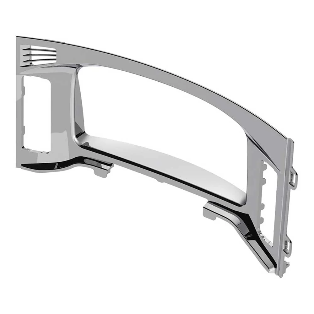 Freightliner Cascadia 2018+ Chrome Plastic Center Dash Instrument Bezel - Image 4