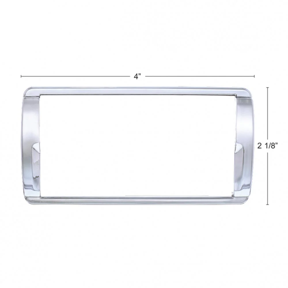 Freightliner Cascadia Chrome 4-Switch Dash Panel Trim - Image 4