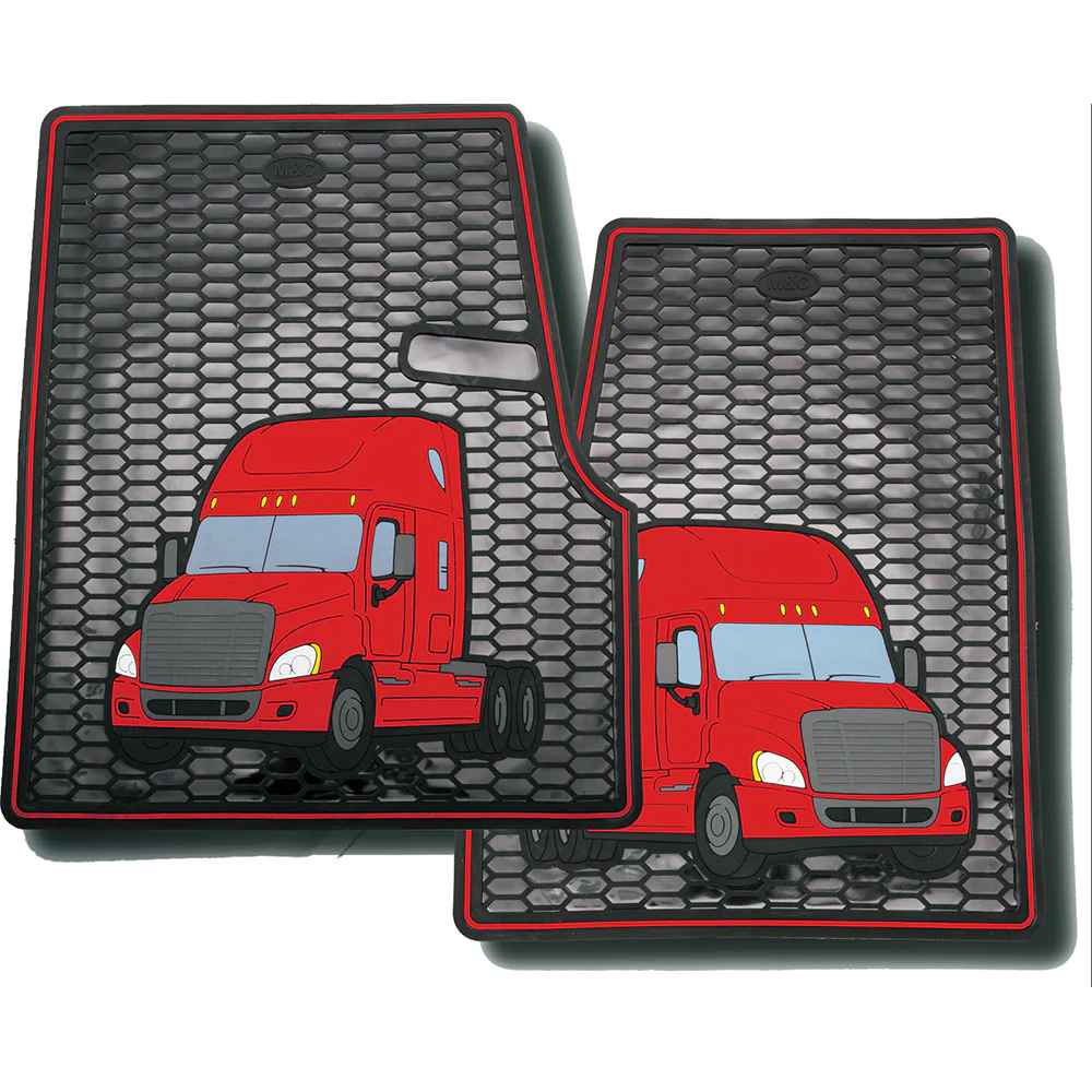 Freightliner Cascadia, Coronado Rubber Floor Mats - Image 2