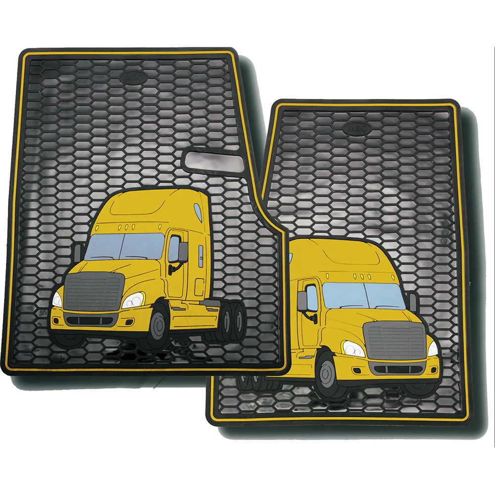 Freightliner Cascadia, Coronado Rubber Floor Mats - Image 4