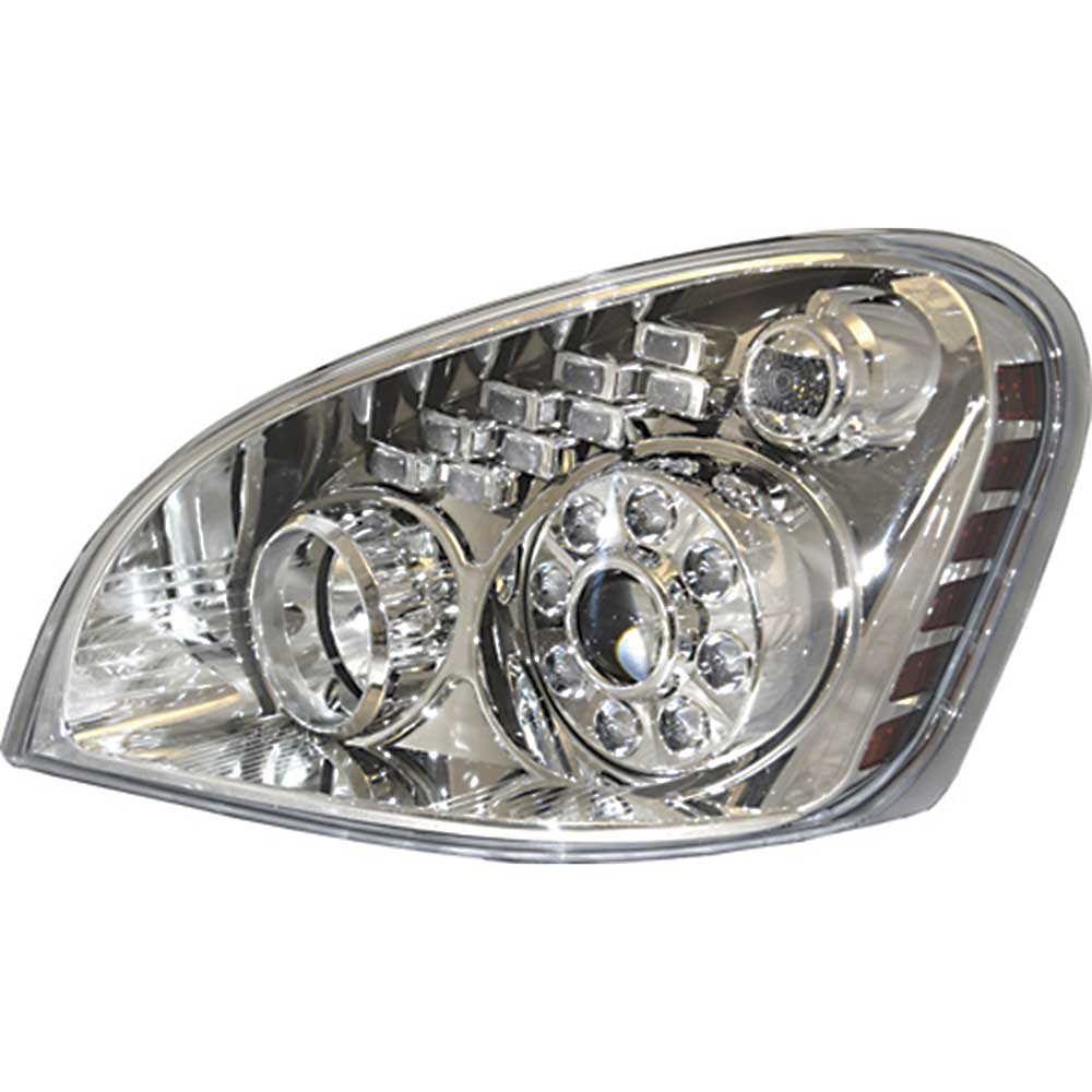 Freightliner Cascadia Headlights with Amber Turn Signal