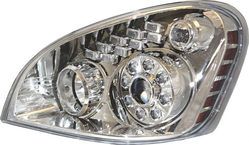 Freightliner Cascadia Headlights with Amber Turn Signal - Image 2