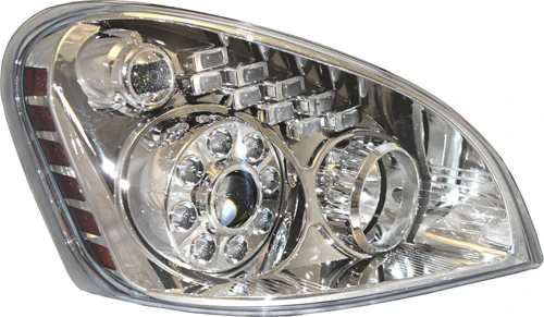 Freightliner Cascadia Headlights with Amber Turn Signal - Image 4