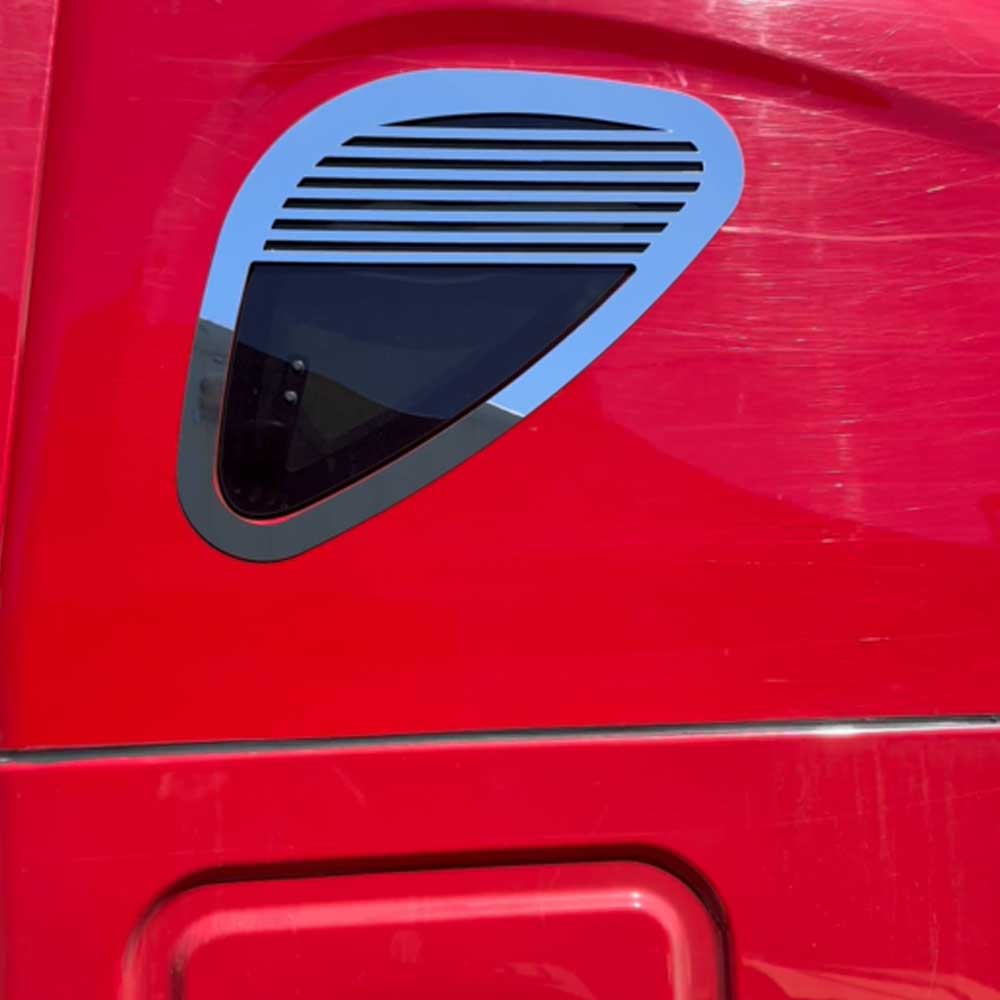 Freightliner Cascadia Sleeper Top Window Stainless Steel Chop Top