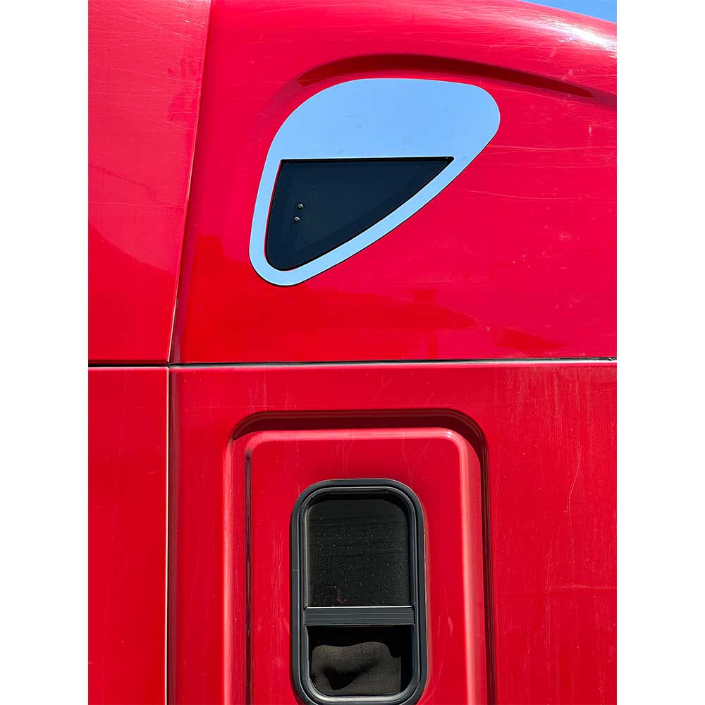Freightliner Cascadia Sleeper Top Window Stainless Steel Chop Top