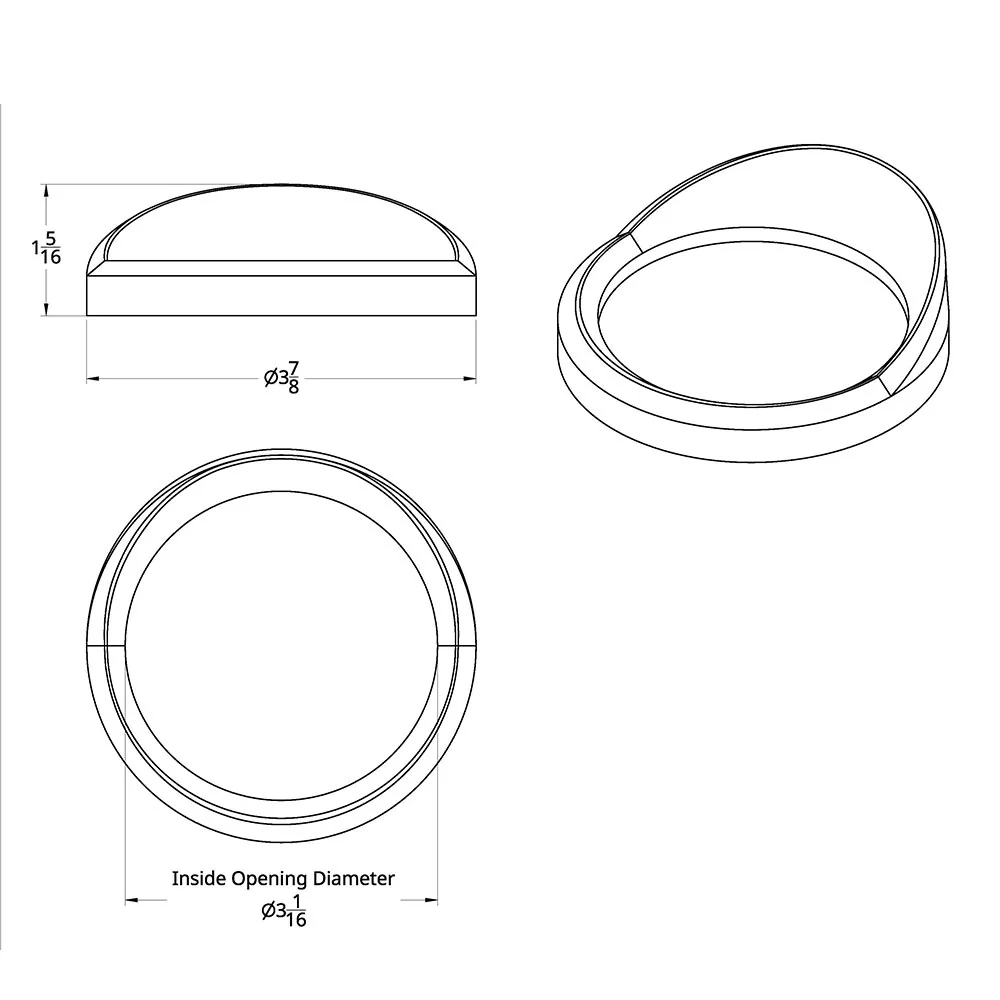 Freightliner Cascadia Speedo/Tach Gauge Bezel - Image 3