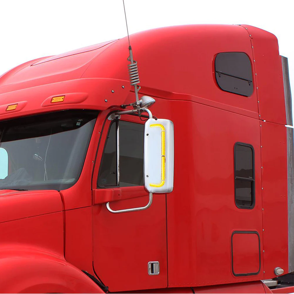 Freightliner Century, Columbia 48 Sequential LED Chrome Mirror Cover - Image 3