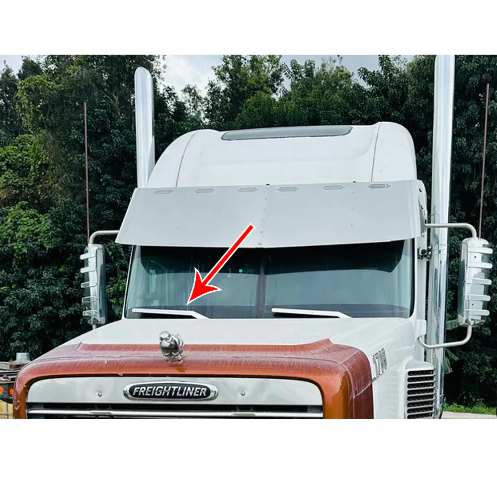 Freightliner Century, Columbia, Coronado Stainless Wiper Covers
