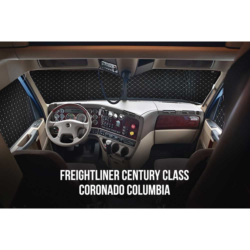 Freightliner Century, Columbia, Coronado Sun Shields - 3 Piece Kit