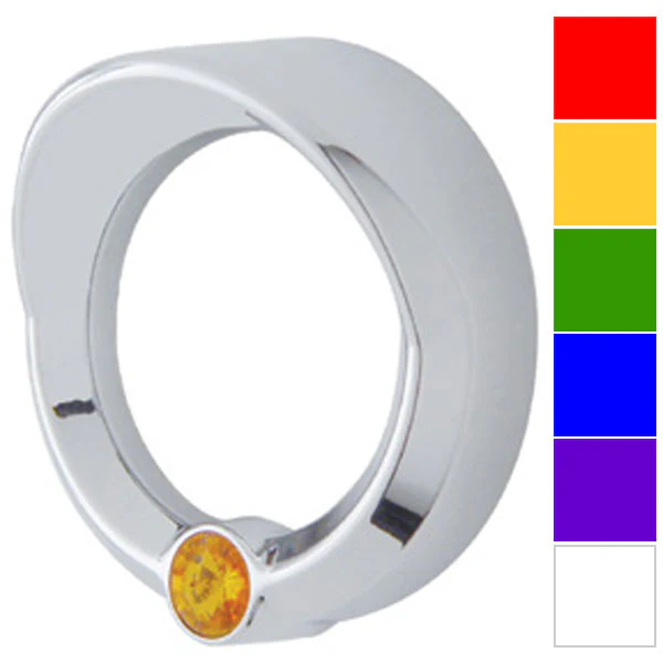 Freightliner Century, Coronado, Columbia Gauge Bezel with Visor and Jewel - Image 3