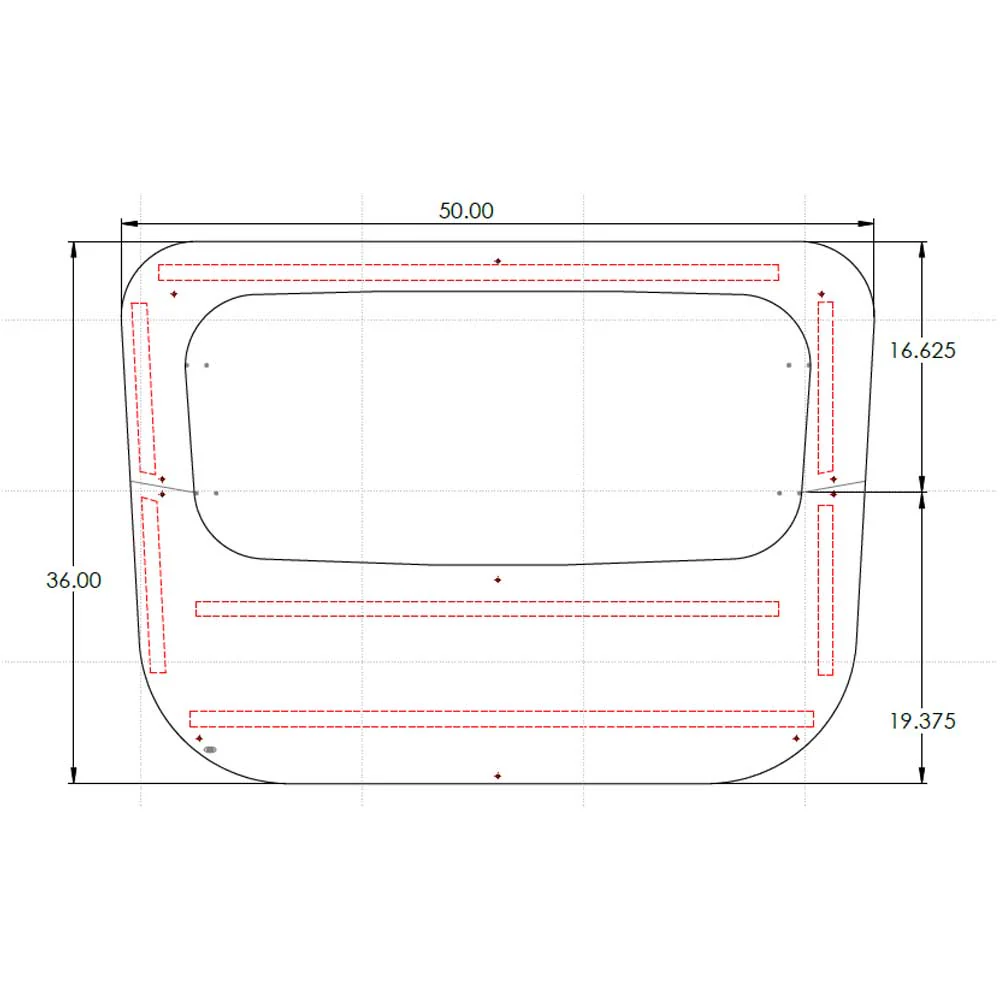 Freightliner Century Stainless Steel Sunroof Window Trim - Image 3