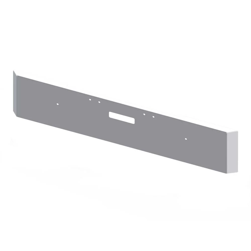 Freightliner Classic 1994-2007 22" Mitered Chrome Plated Bumper with Step Hole Cutout