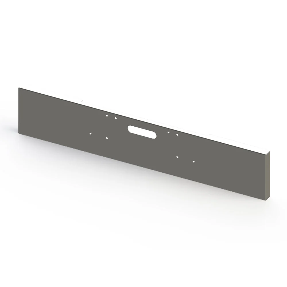 Freightliner Classic 1994 "“ 2003 18" Boxed End Chrome Plated Carbon Steel Bumper with Tow Hole