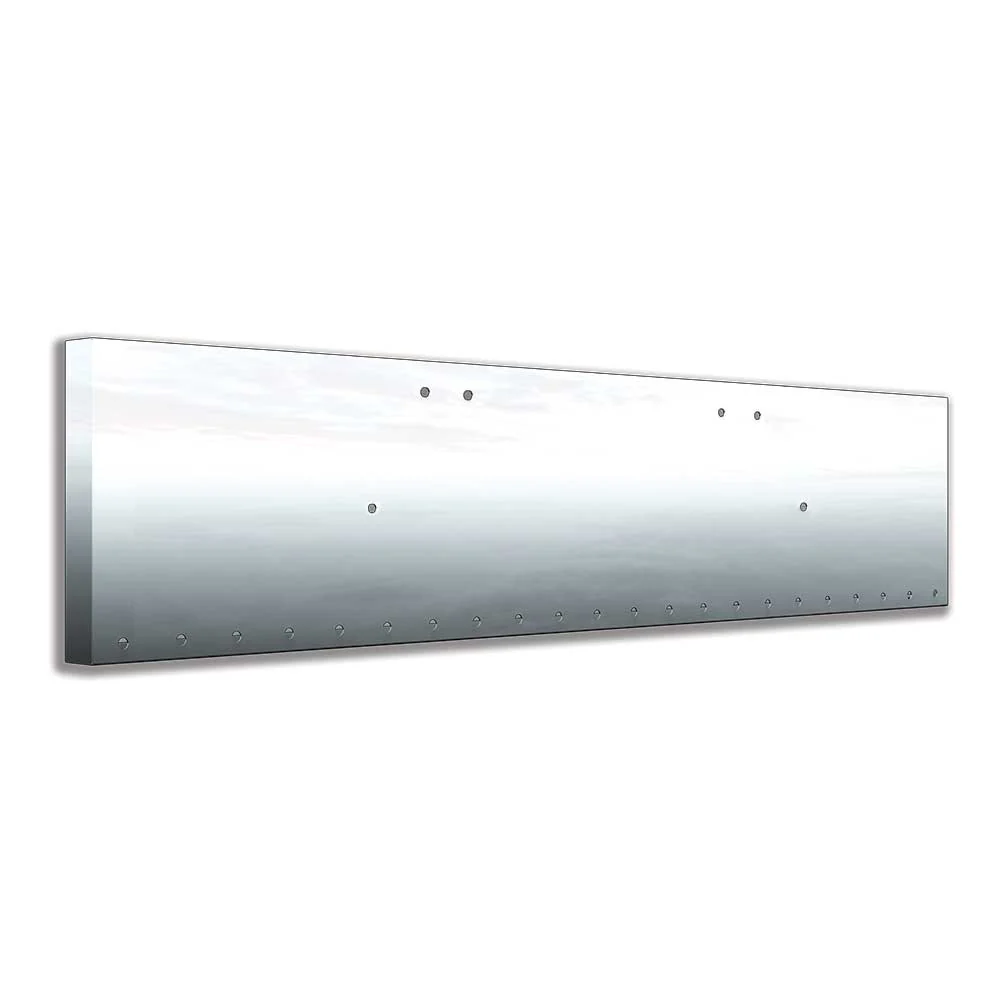 Freightliner Classic 2004-2007 20" Stainless Steel Boxed End Bumper with Twenty Two .75" Light Cutouts