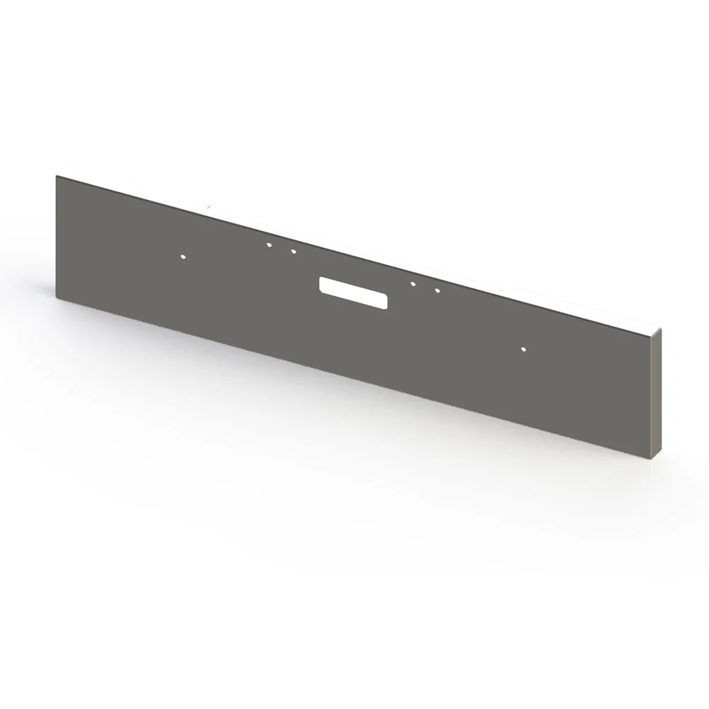 Freightliner Classic 2004 "“ 2007 20" Boxed End Chrome Plated Carbon Steel Bumper with Step Hole
