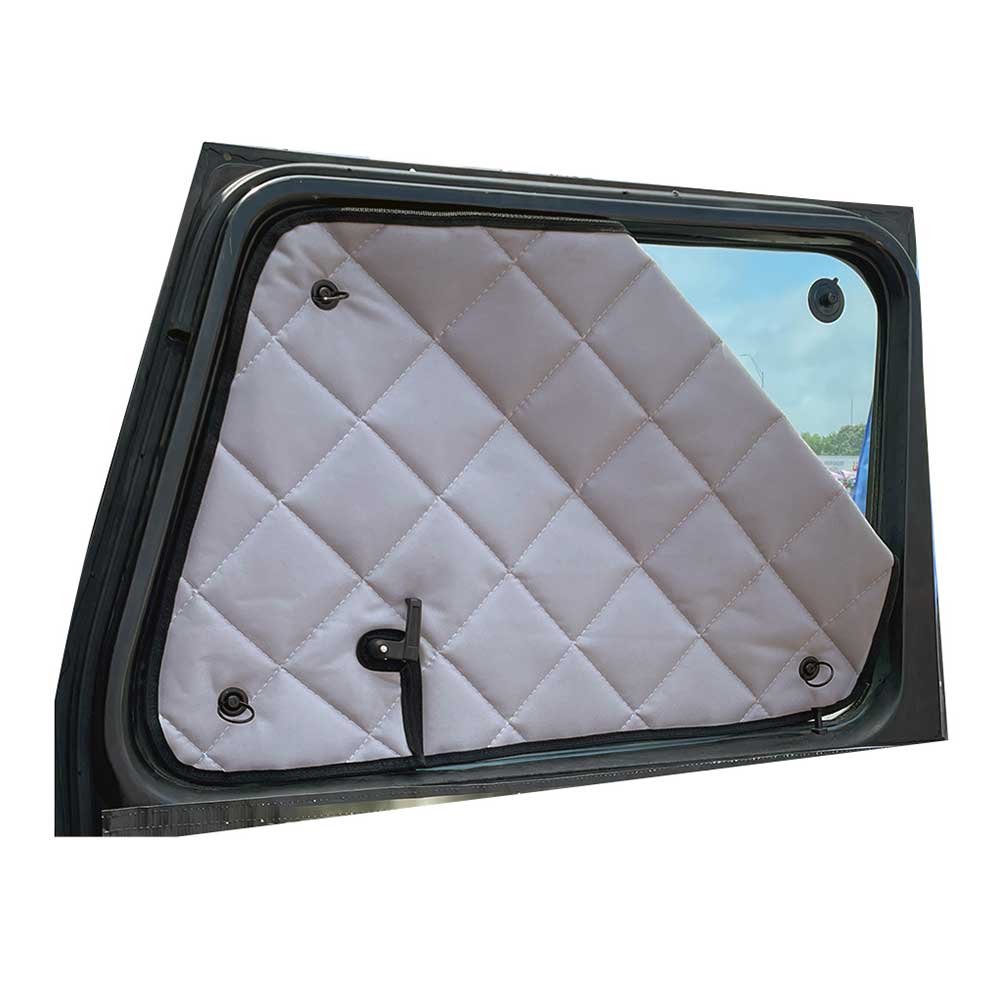 Freightliner Classic, Classic XL, FLD 112, 120, 132 ZenEclipse Blackout Window Covers with Peeper - Grey - Image 4