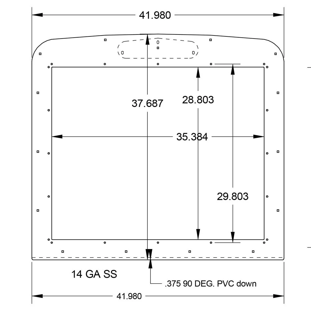 Freightliner Classic, Classic XL, FLD 120 Old School Grill Insert - Image 2