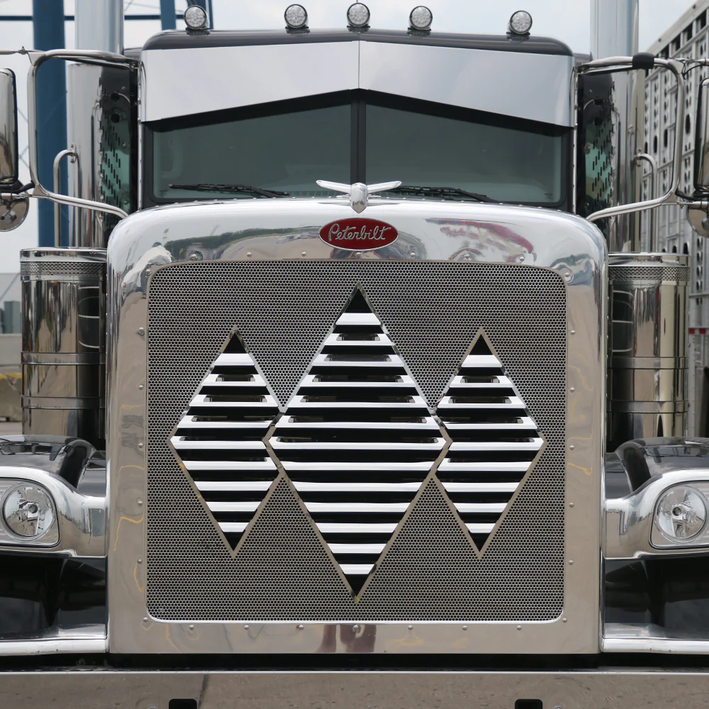 Freightliner Classic, FLD 120 Triple Diamond Louvered Grill - Image 3