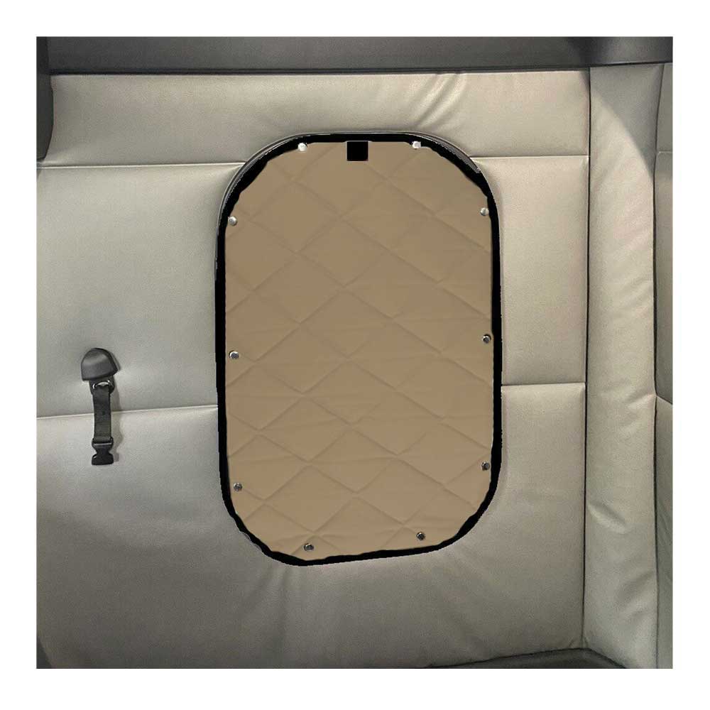 Freightliner Coronado 122, 132 2020 and newer ZenEclipse Escape Door Window Cover - Tan