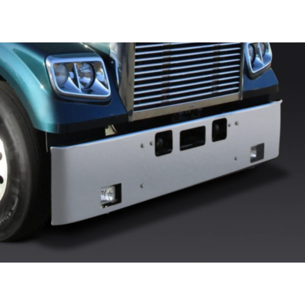 Freightliner Coronado 18" Texas Square Bumper with Set Forward Axle