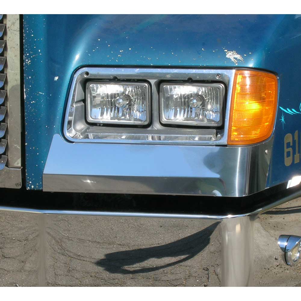 Freightliner FLD 120 Stainless Steel Rounded Corner Fender Guards