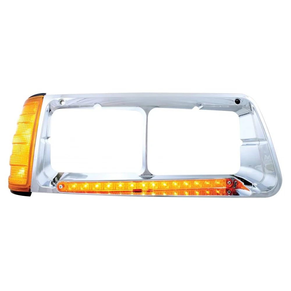 Freightliner FLD Headlight Bezel with Turn Signal and LED - Image 3