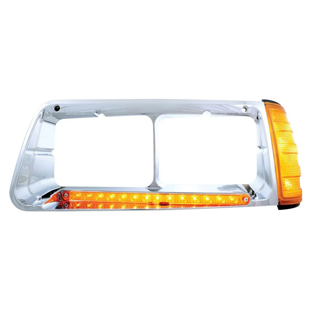 Freightliner FLD Headlight Bezel with Turn Signal and LED - Image 4