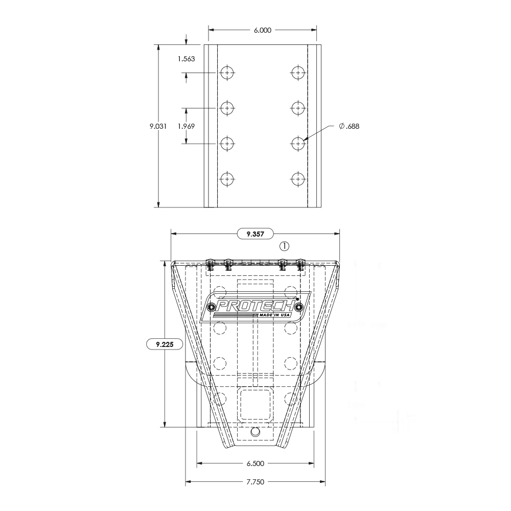 Freightliner Frame Mount Tire Chain Hanger - Image 2