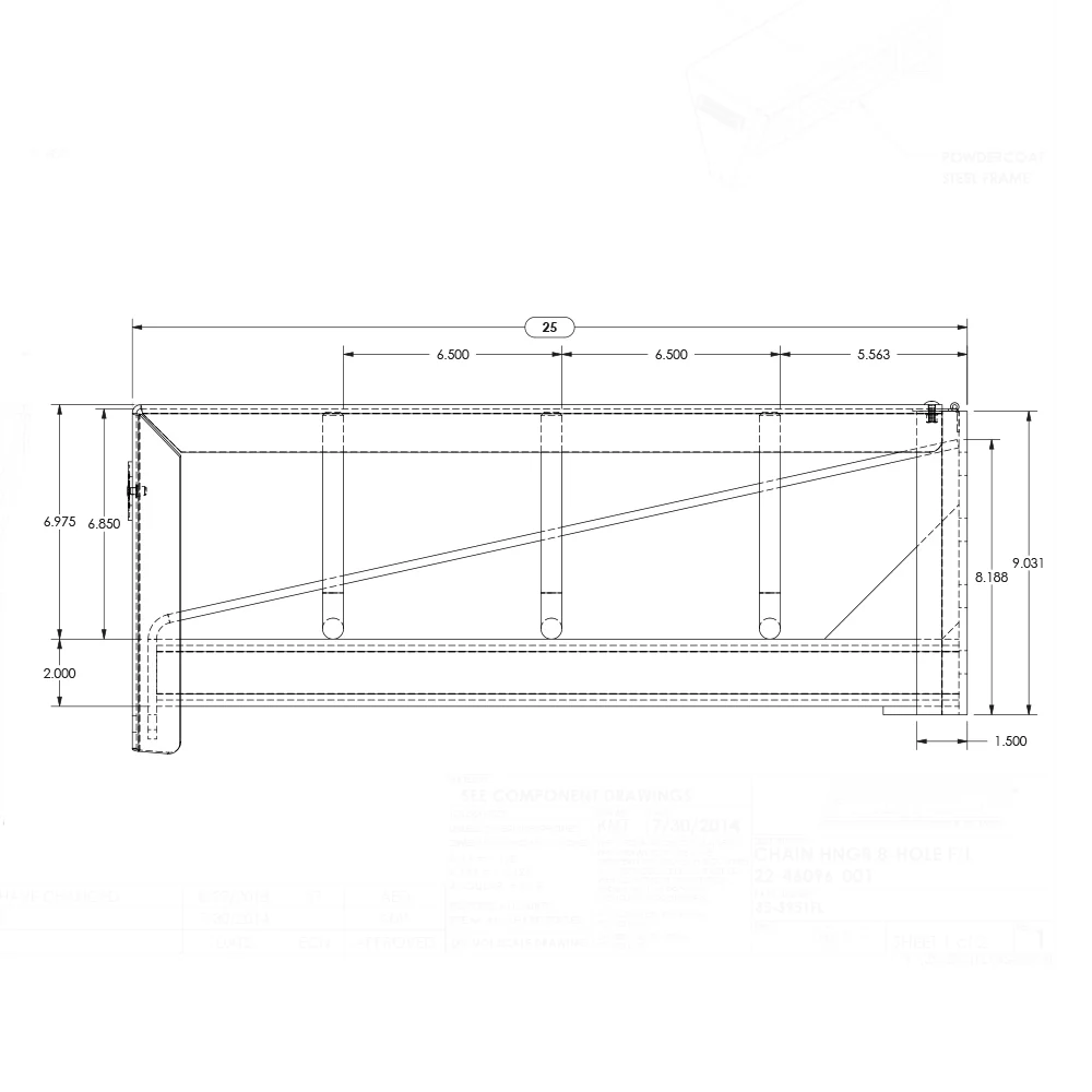 Freightliner Frame Mount Tire Chain Hanger - Image 3