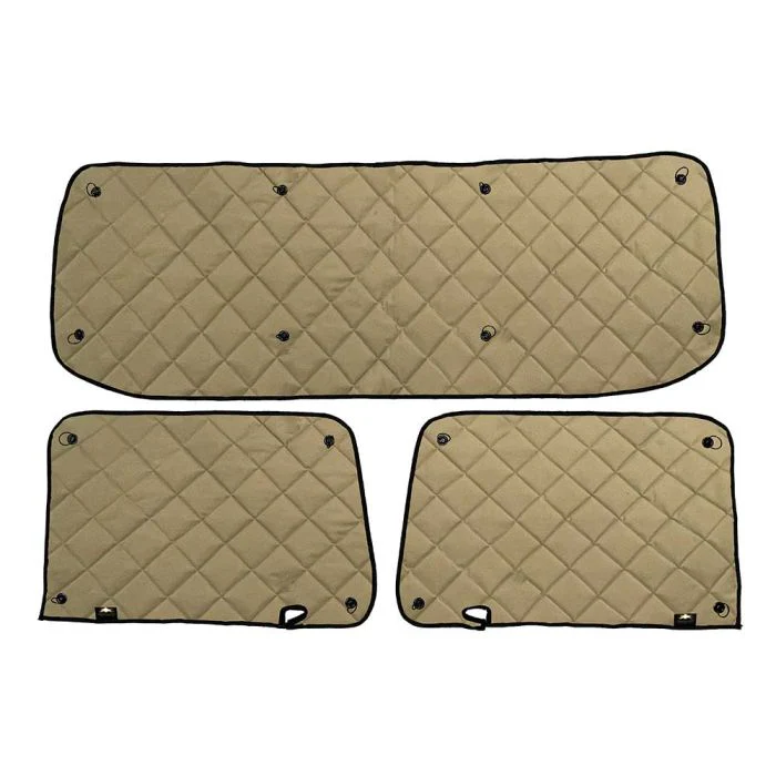 Freightliner M2 106 & 112 ZenEclipse Blackout Window Covers with Vent - Tan - Image 2