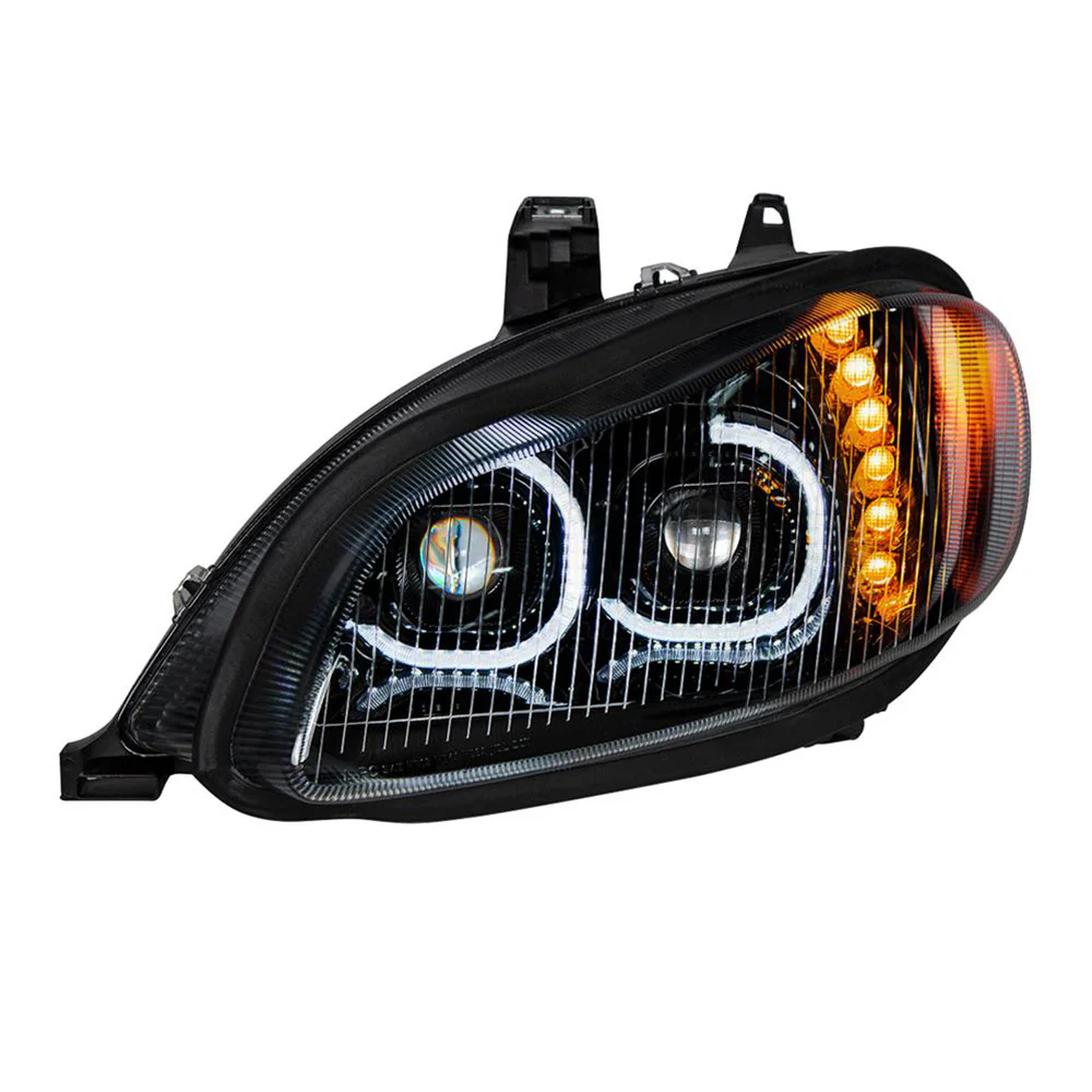 Freightliner M2 2002+ LED Black Headlight Assembly - Image 3