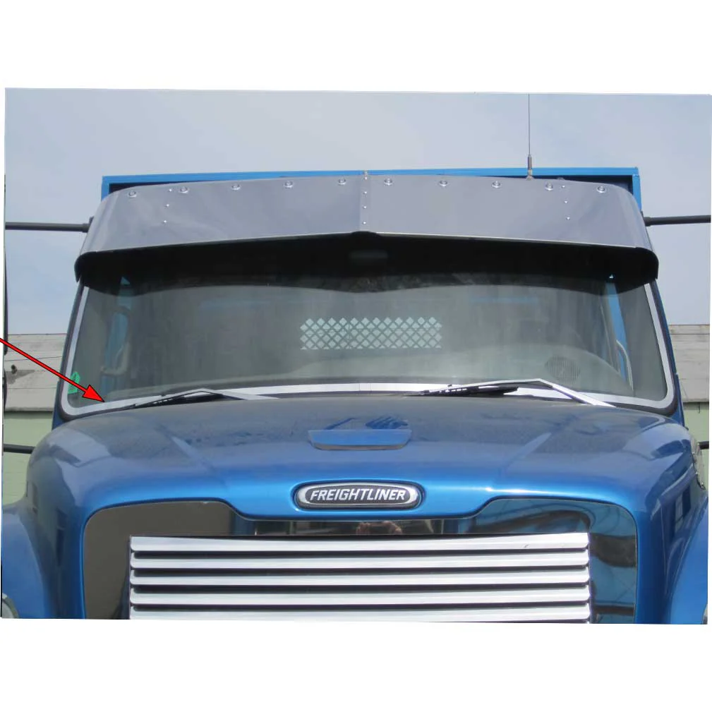 Freightliner M2 Business Class Stainless Steel Windshield Trim