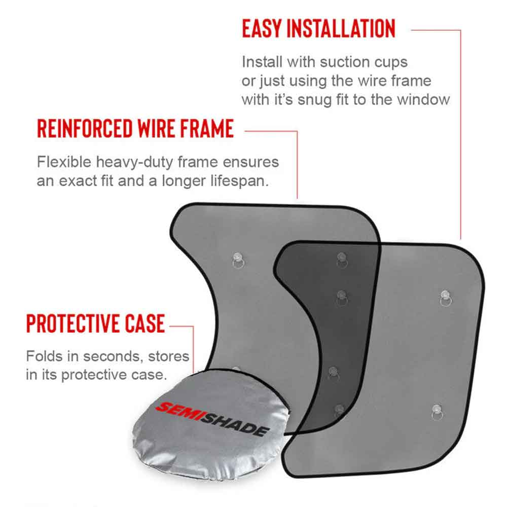 Freightliner Semi-Shade Side Window Sun Shades - Image 2